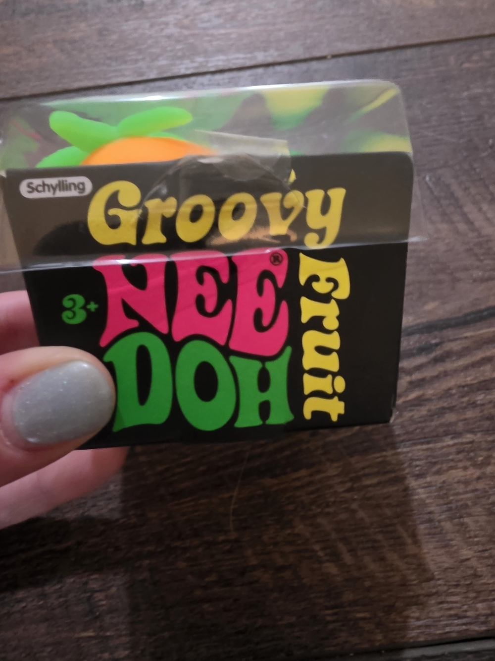 Schylling NeeDoh Groovy Fruit NeeDoh Mini 3 Pack Banana Strawberry Orange - Picture 3 of 5